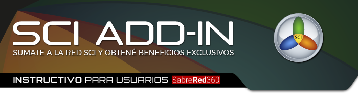 Add-In | Instructivo para usuarios Sabre Red 360